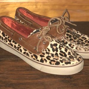 Cheetah Print Sperry Boat Shoes